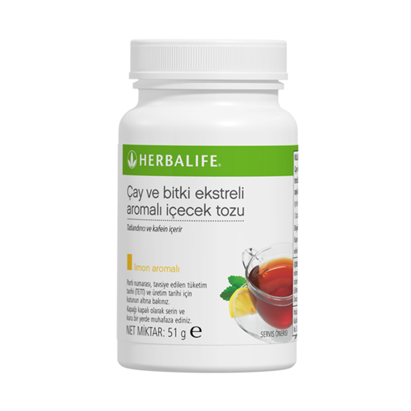 Herbalife Çay ve Bitki Ekstreli Aromalı İçecek Tozu Limon Aromalı 51 g