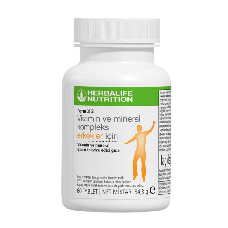 Formül 2 Vitamin ve Mineral Kompleks Erkekler İçin 60 Tablet