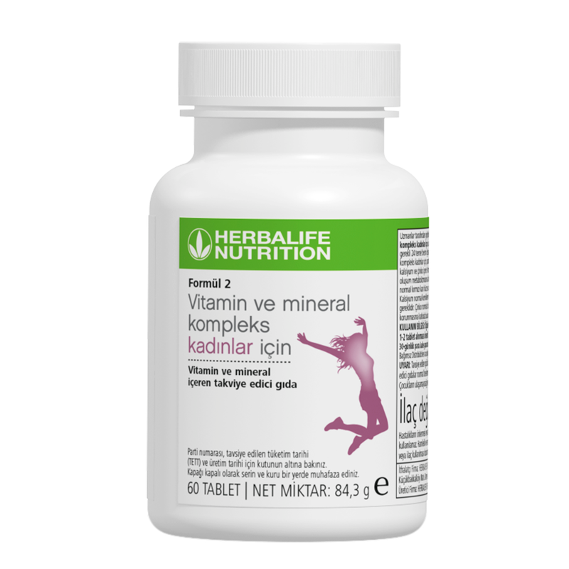 Formül 2 Vitamin ve Mineral Kompleks Kadınlar İçin 60 Tablet